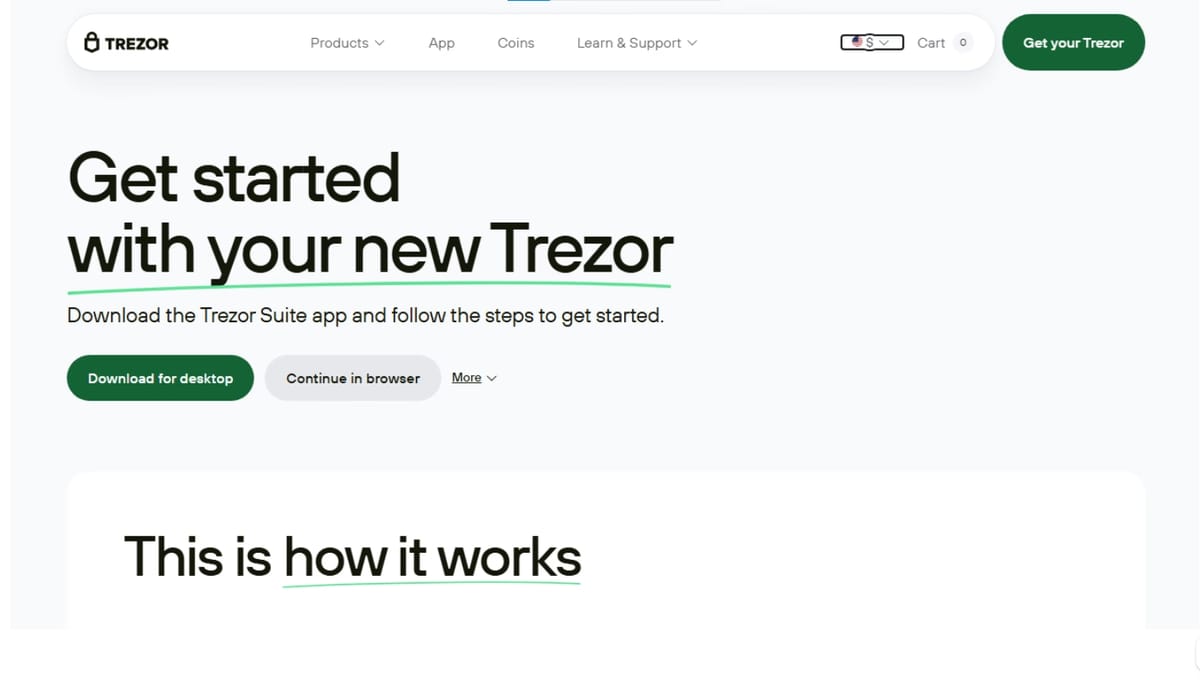 Trezor Hardware Wallet and App Integration